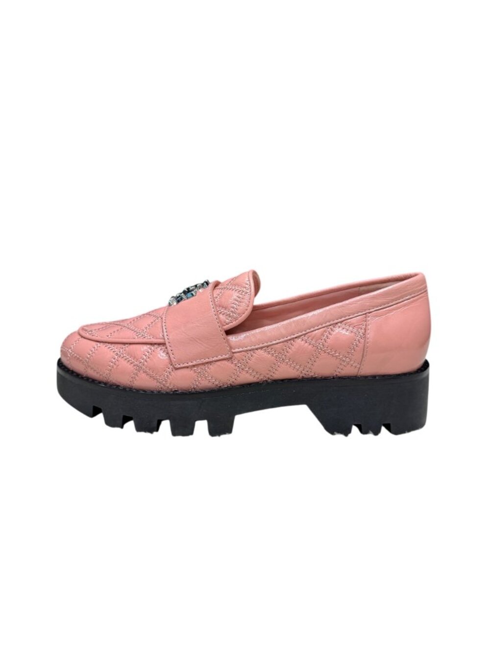 NEW Tory Burch Mini Everly Chunky Quilted Patent Loafers Women's, Size 7M NWOB - Picture 2 of 9